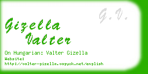 gizella valter business card